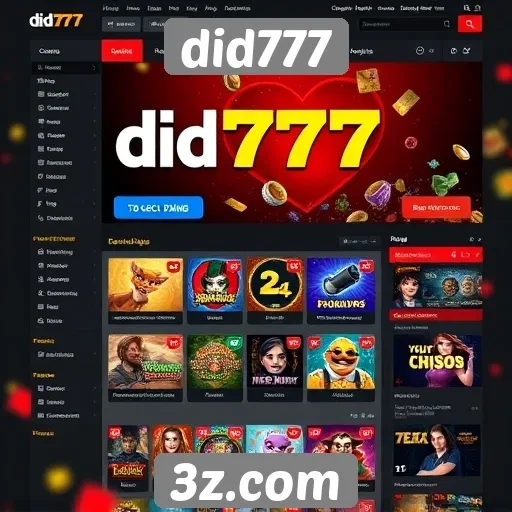 interface do usuário do site did777 é intuitiva